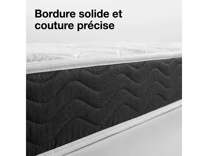 (europe) matelas 140x190 memo  - épaisseur 14cm - zones de confort mousse adaptative - gris IZTOSS - Conforama D
