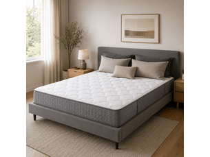 Matelas 160x200 cm XYLO Ressorts ensachés + mousse soutien Medium épaisseur 25 cm