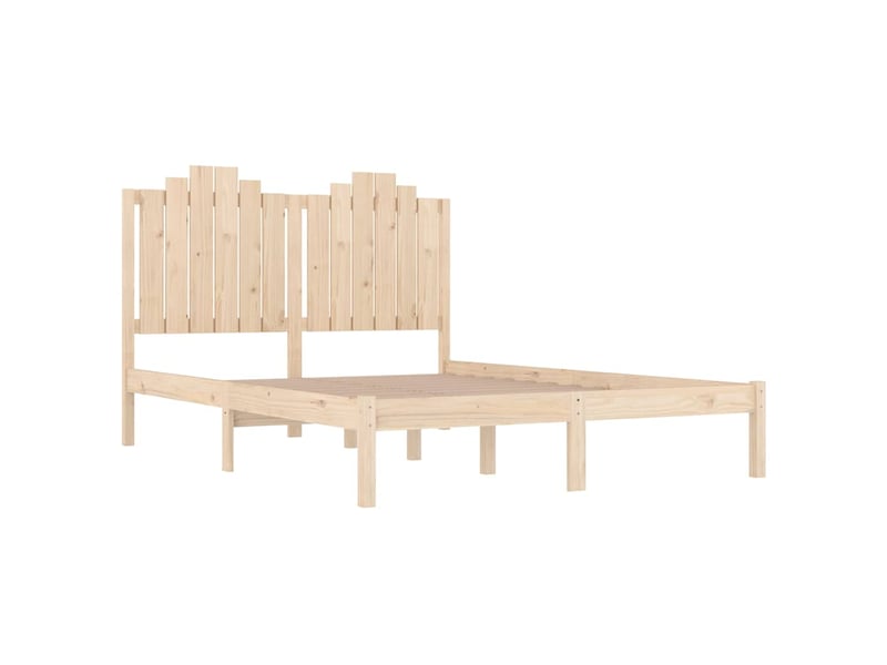  Lit double- lit adulte -  cadre de lit sans matelas bois massif  - Conforama C