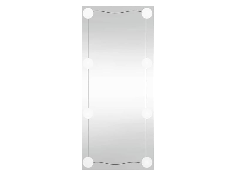 Miroir mural avec lumières led 40x80 cm verre rectangulaire cf62821 - Conforama A