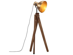 Lampadaire salon, lampe sur pied 25 w laiton antique 45x45x120 cm e27