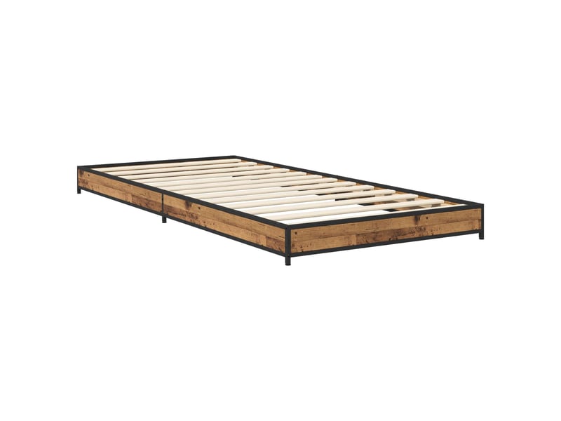  Lit simple- lit adulte -  cadre de lit bois ancien 80 x 200 cm bois d'ingénierie  - Conforama B
