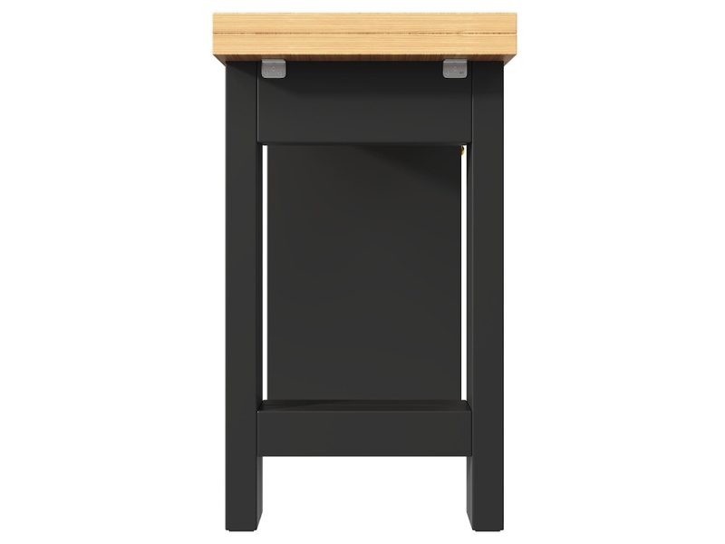  Table à manger extensible en mdf noir 120-200x40x75,5 cm - pangivo  - Conforama E