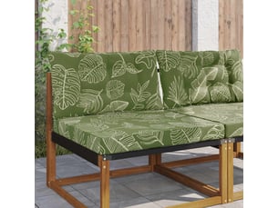Coussin de canapé d'extérieur, coussin de chaise polyester modèle feuille cf54099