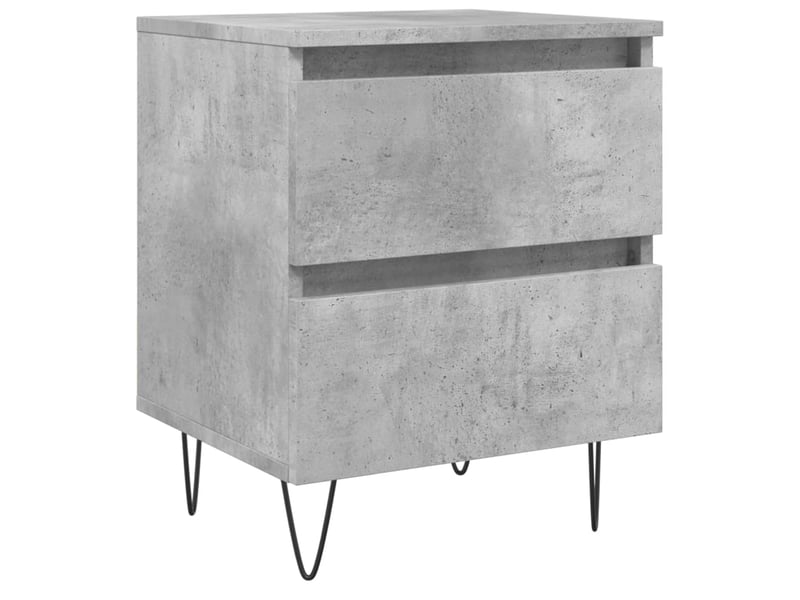  Table de chevet - cabinet de chevet - table de nuit gris béton 40x35x50 cm bois d’ingénierie  - Conforama A
