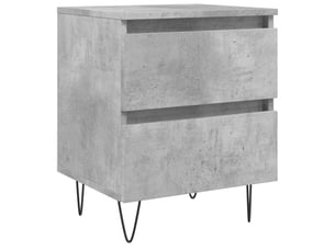 Table de chevet - cabinet de chevet - table de nuit gris béton 40x35x50 cm bois d’ingénierie