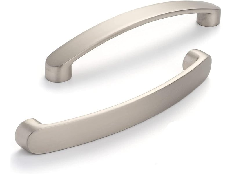  Jeu de 10 poignées en acier inoxydable poli de 128 mm, poignées pour tiroirs, portes et meubles de cuisine  - Conforama B