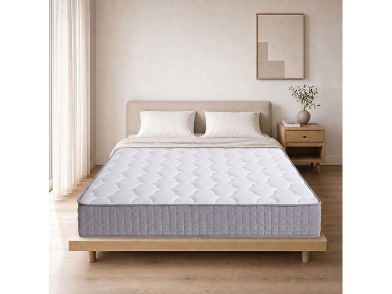  Couchage 140x190 cm, 25 cm d’épaisseur, 7 zones, fermeté h3, blanc  - Conforama B