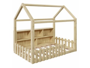 Lit cabane 90x190 cm BGSRYAO coloris naturel