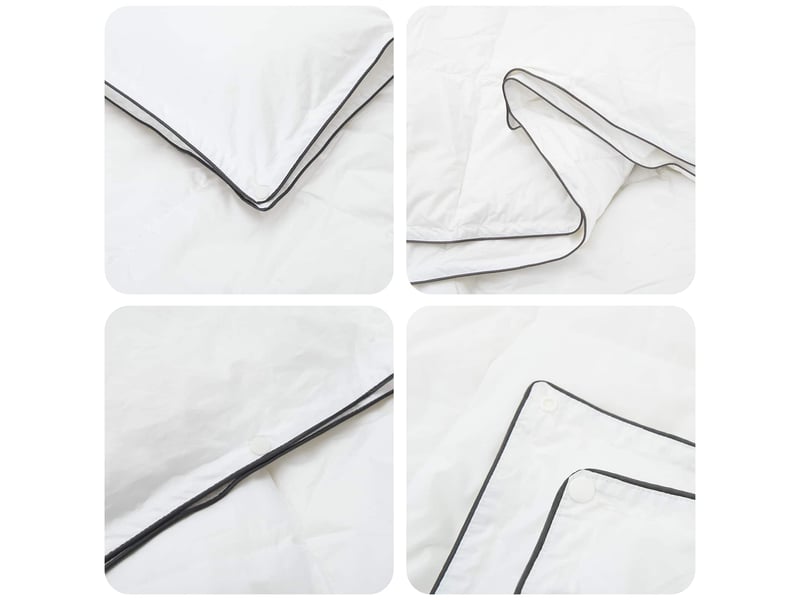 Ensemble de duvet 3 pcs - couette blanc bambou - Conforama E