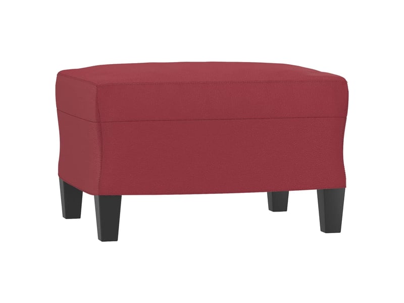  Canapé droit, sofa, canapé à 3 places repose-pieds rouge bordeaux 180 cm similicuir cf20570  - Conforama E