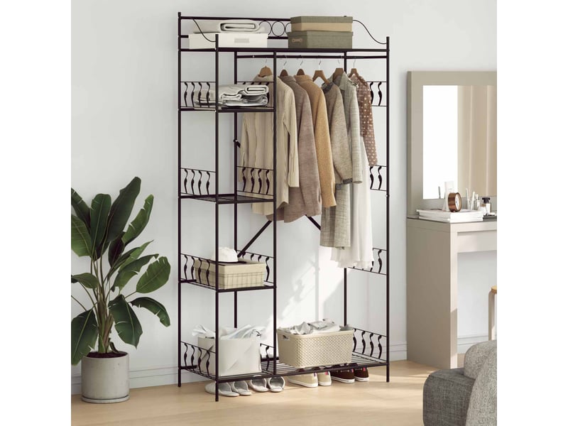  Armoire ouverte noir 101x43x188 cm acier  - Conforama B