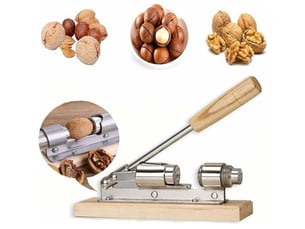Casse-noisette manuel en bois, ouvre-écrou de cuisine pour noix, amandes et noisettes (1 pcs)