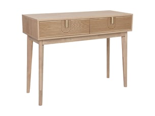 Meuble d'entrée en bois marron 100 x 40,5 x 77 cm (h)