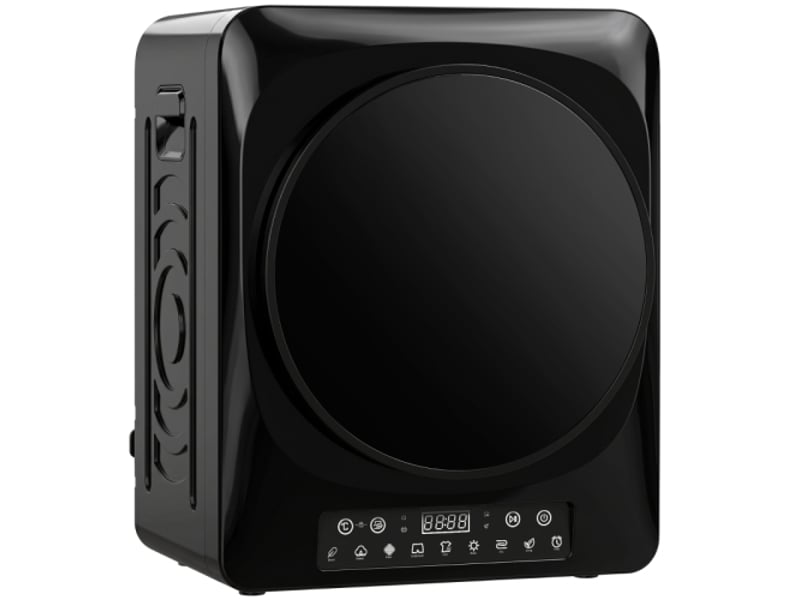 Sèche-linge à évacuation compact 1000 w, modes extra sec et eco, minuterie et température réglables, noir - Conforama A