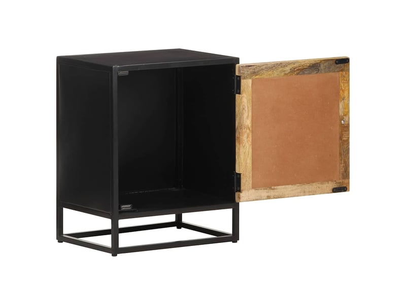  Table de chevet - cabinet de chevet - table de nuit 40x30x50 cm bois de manguier brut  - Conforama B