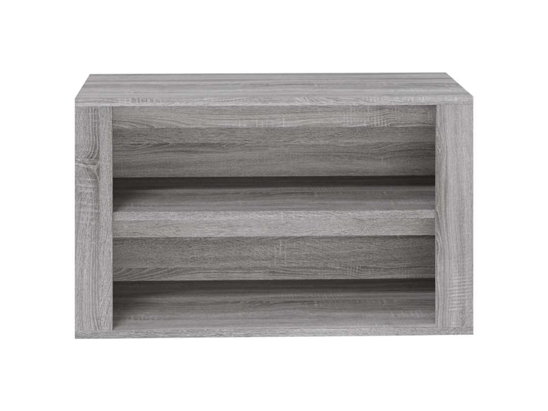  Meuble à chaussures, étagère à chaussures sonoma gris 75x35x45 cm bois d'ingénierie  - Conforama E