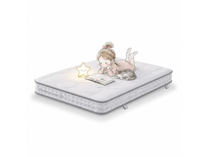 Matelas 140x200 cm <strong>MODENUIT </strong>  <strong></strong> Ressorts ensachés + mousse soutien Medium épaisseur 15 cm