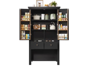 Buffet 2 porte(s) 5 tiroir(s) <strong>MODENVIE</strong> <strong></strong> - 80 cm coloris noir