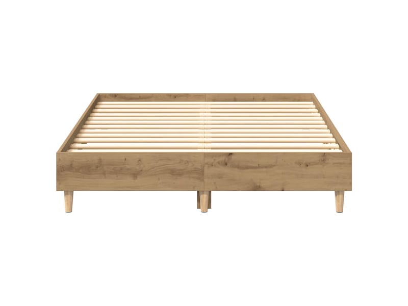  Lit double- lit adulte -  cadre de lit sans matelas chêne artisanal 120x190 cm  - Conforama D