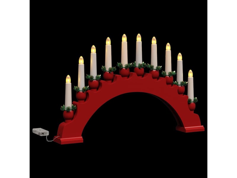  Arche de bougies de noël avec 10 bougies led 3 pcs led  - Conforama E