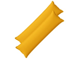 Lot de 2 coussins, coussins décoratifs houten jaune clair lin synthétique cf56506