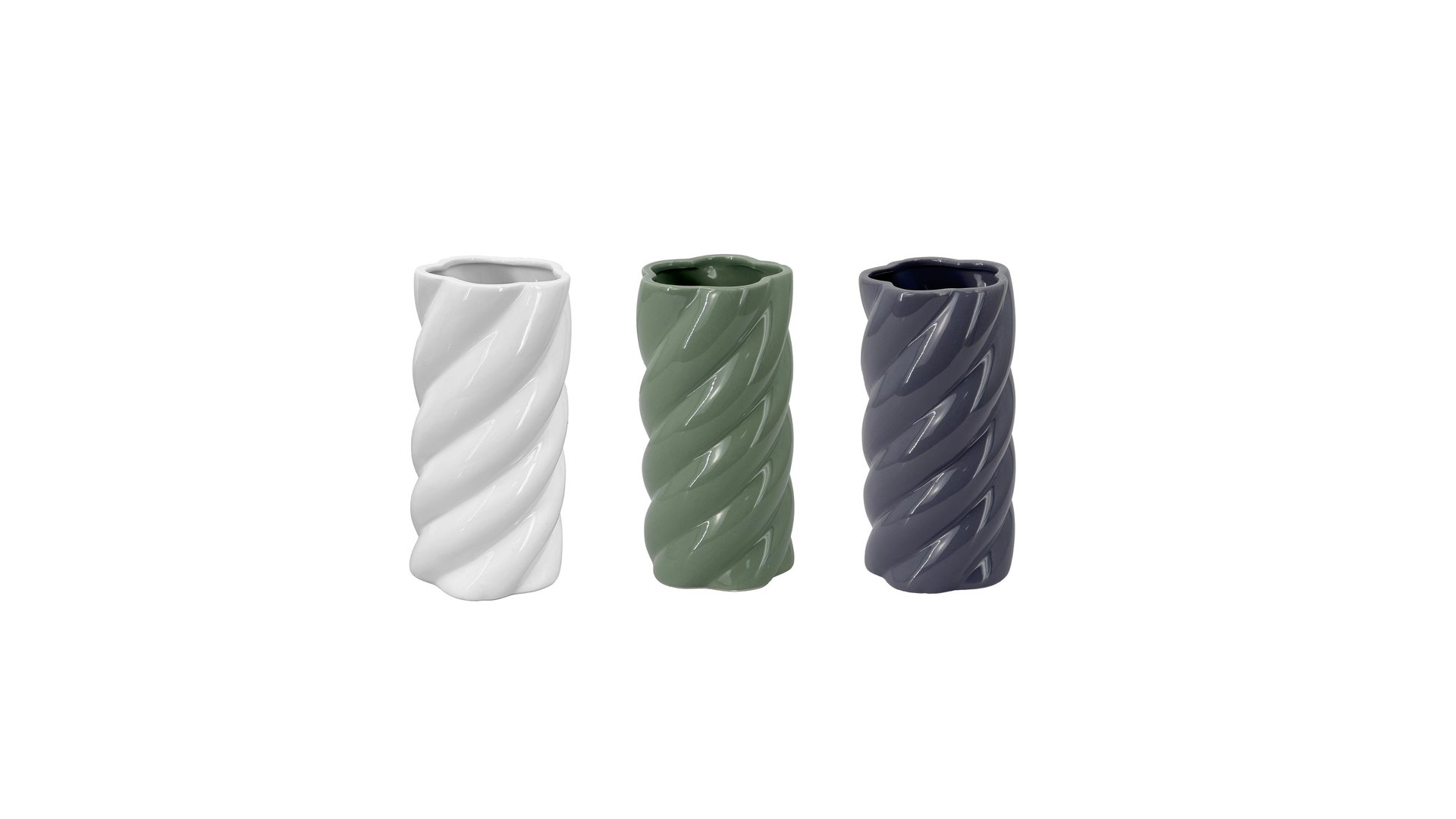 CONFORAMA Vase Céramique coloris assortis TWIST