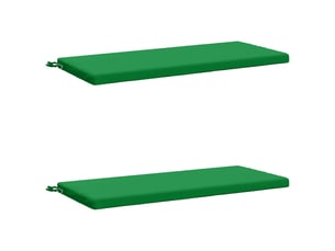 Lot de 2 coussins de banc, coussins d'assise soest 100 % polyester vert cf57534