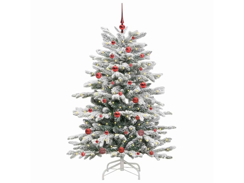 Sapin de noël, arbre de noël artificiel à branches articulées blanc 150 cm shl9571 - Conforama C