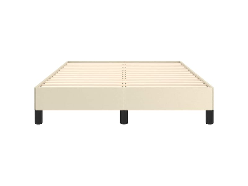  Lit double- lit adulte -  cadre de lit sans matelas crème 120x190 cm similicuir  - Conforama D