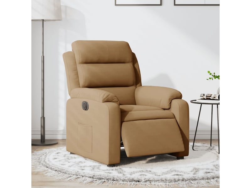 Vidaxl fauteuil inclinable électrique marron velours - Conforama B
