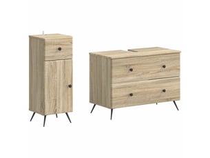 Ensemble de 2 meubles de salle de bain breda chêne sonoma cf63094
