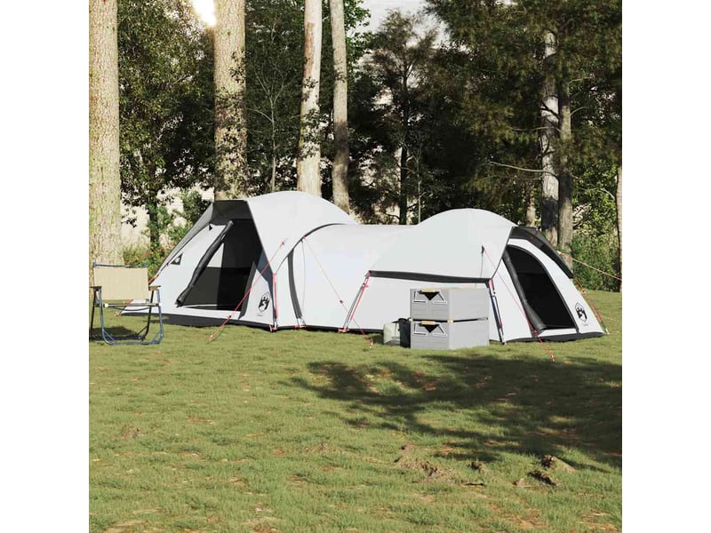  Tente de camping 5 personnes blanc tissu occultant imperméable  - Conforama C