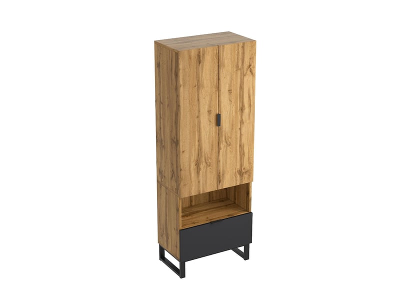  Vestiaire d'entrée avec penderie, 1 tiroir et étagères réglables WF190748749N - Conforama A