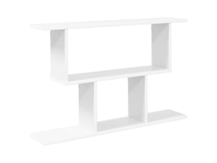 Étagère murale, étagère suspendue blanc 80 x 15 x 50,5 cm bois d'ingénierie cf42047