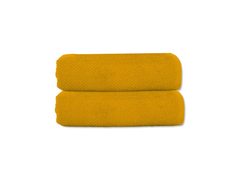  Lot 2 serviettes de toilette 50x90 coton éponge  - Conforama A