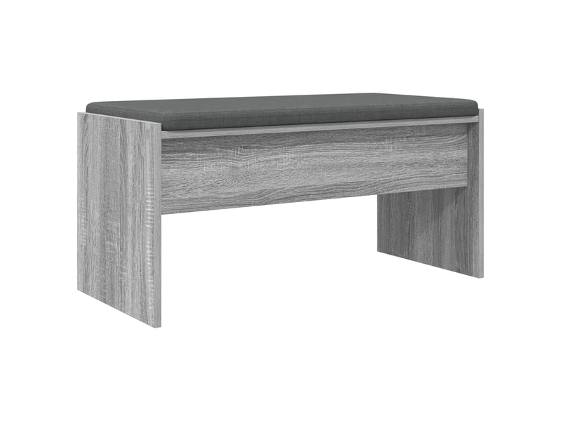  Banc d'entrée, banc interieur avec coussin gris sonoma 83x38x40 cm  - Conforama A