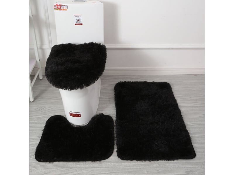  Tapis salon salle de bain cuisine chambre antidérapant, beige, ensemble de trois pièces = en forme de u 40  50 + housse 45  50 + paillasson 50  80,  - Conforama C