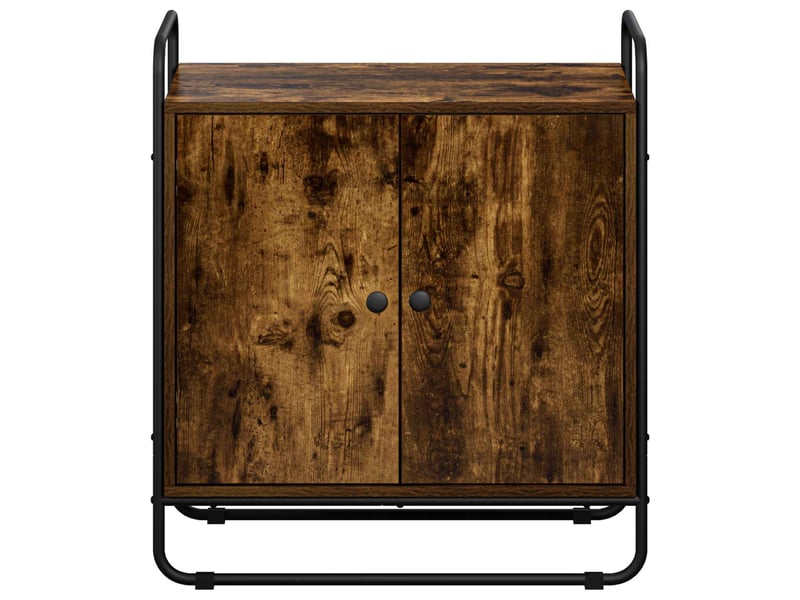 Buffet salon, buffet de rangement chêne fumé 68x35x75 cm bois d'ingénierie shl15706  - Conforama D