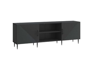 Meuble tv coloris noir 150 cm <strong></strong>  <strong></strong>