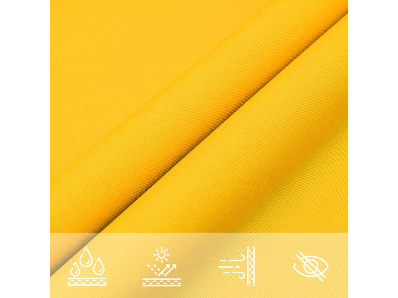  Voile de parasol - voile d'ombrage tissu oxford rectangulaire 3x5 m jaune  - Conforama E