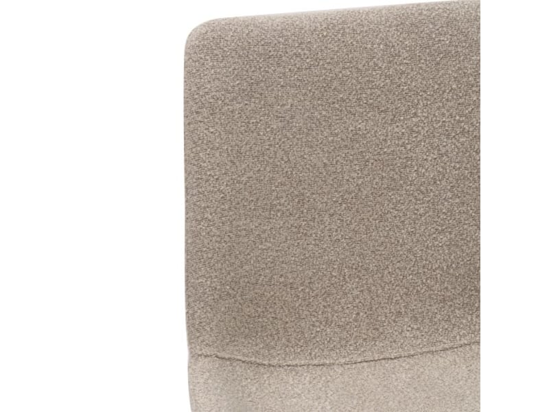  Chaises de salle à manger pivotantes modernes en tissu et pieds métalliques – lot de 2 – 2 coloris disponibles  - Conforama D