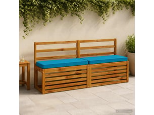 Coussin de banc, coussin d'assise, coussin pour chaisecanapé 1 pièce vught 100 % polyester bleu clair cf51699