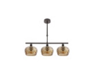 Fabrilamp estela, lampe, moderne, 3 x e14, marron, 45-57 x 55 x 13 cm