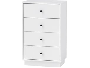 Commode à 4 tiroirs blanche 47 x 29 x 75 cm