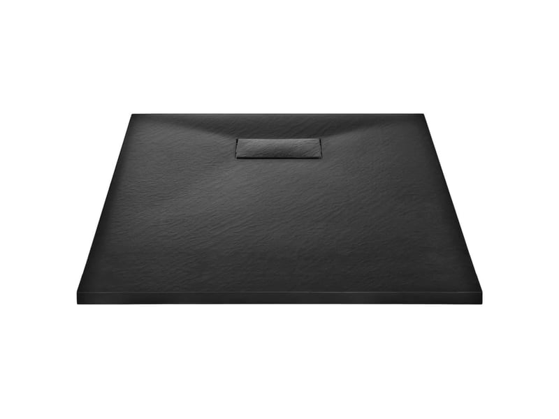  Bac de douche receveur de douche rectangulaire salle de bain maison intérieur trou de drain standard de 9 cm smc 100 x 70 cm noir 02_0003451  - Conforama C