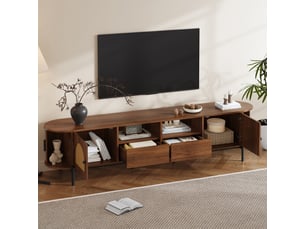 Meuble tv coloris bois clair  <strong></strong>  <strong></strong>