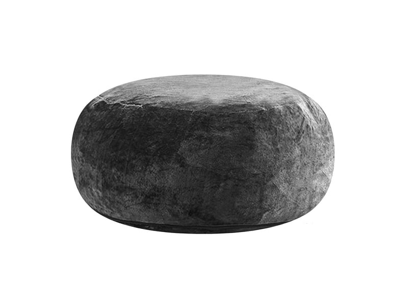 Fauteuil pouf convertible pliable gris foncé 100 x 100 cm, pour lecture et couchage d'appoint à domicile  - Conforama A
