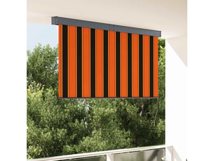 Store enrouleur, store à rouleau orange et marron 180 x 250 cm cf46581