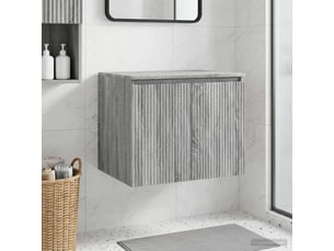 Cabinet salle de bain mural, meuble de rangement sonoma gris 62.5x44.5x50 cm